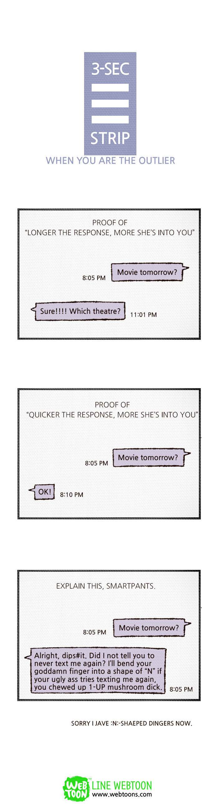 3-Second Strip Chapter 70 page 1 - Chapter 70 : When You Are the Outlier