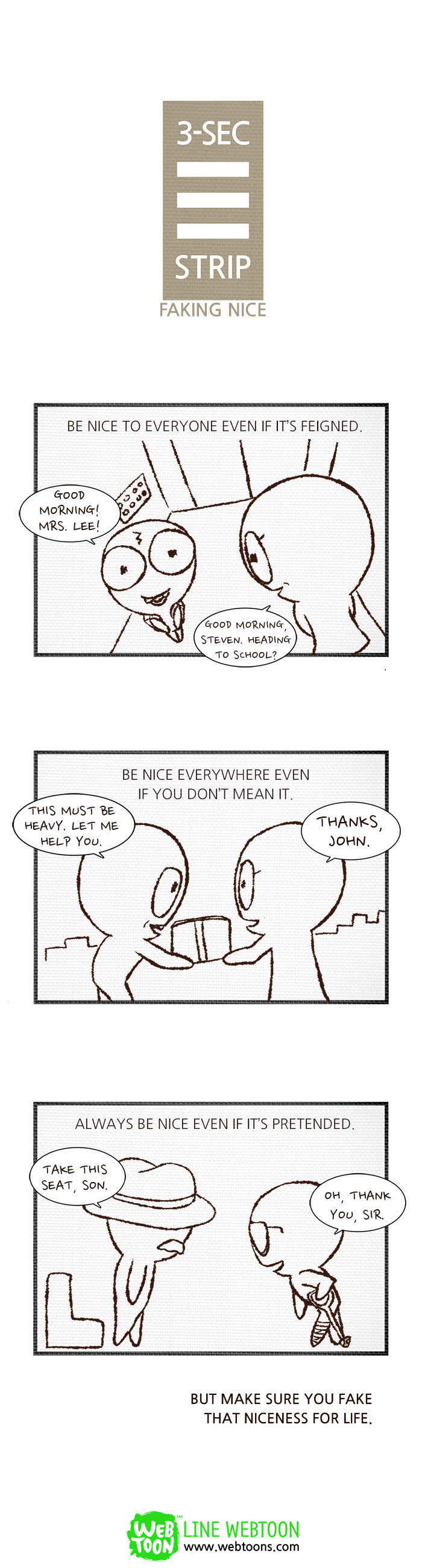 3-Second Strip Chapter 71 page 1 - Chapter 71 : Faking Nice