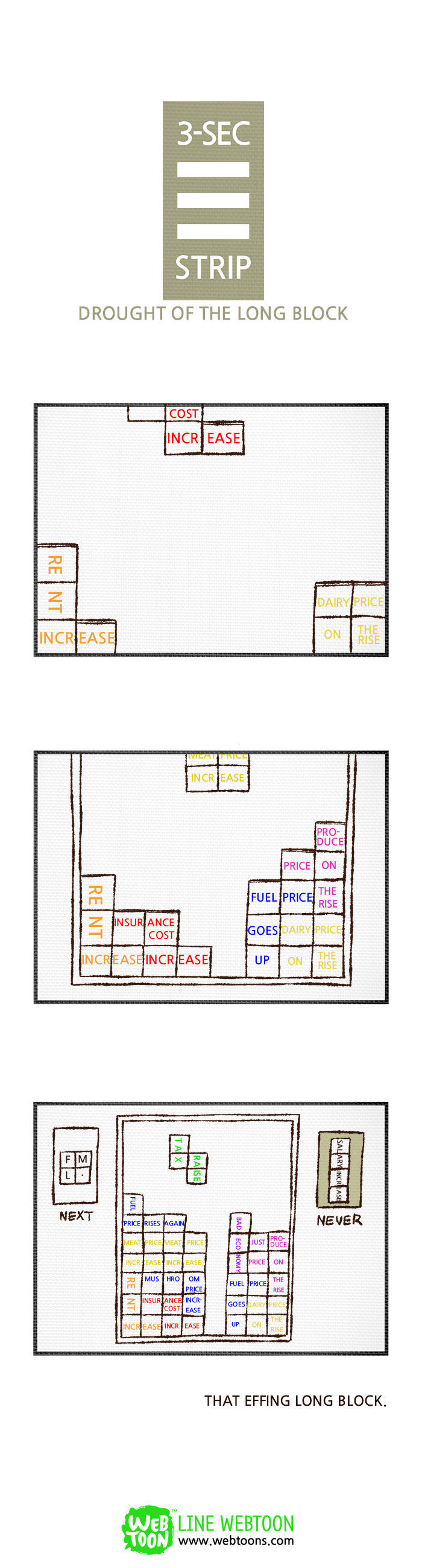 3-Second Strip Chapter 74 page 1 - Chapter 74 : Drought of the Long Block