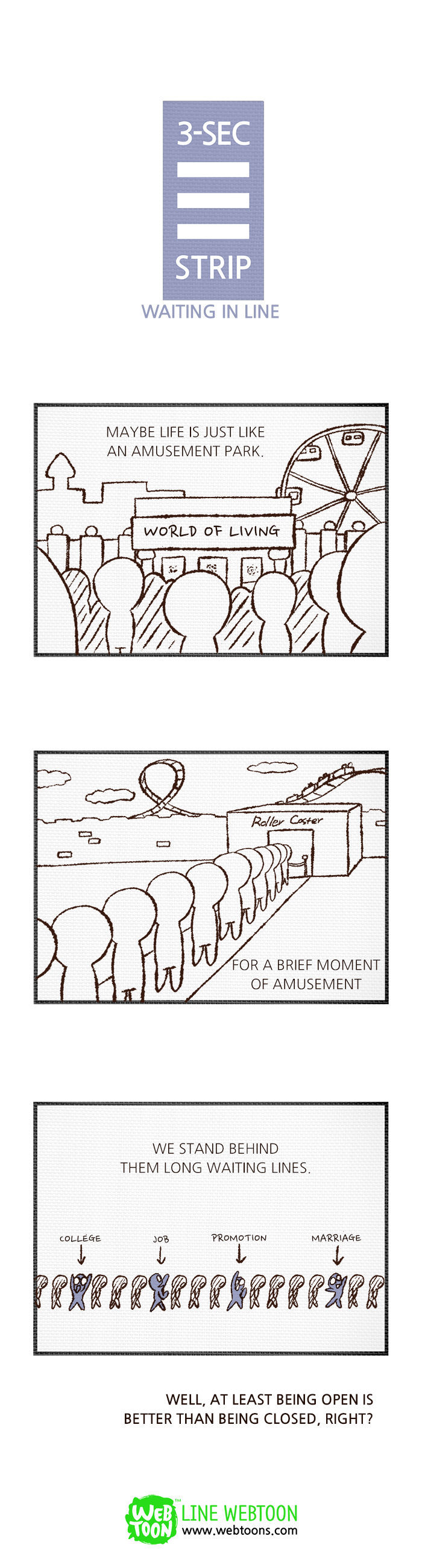 3-Second Strip Chapter 75 page 1 - Chapter 75 : Waiting in Line