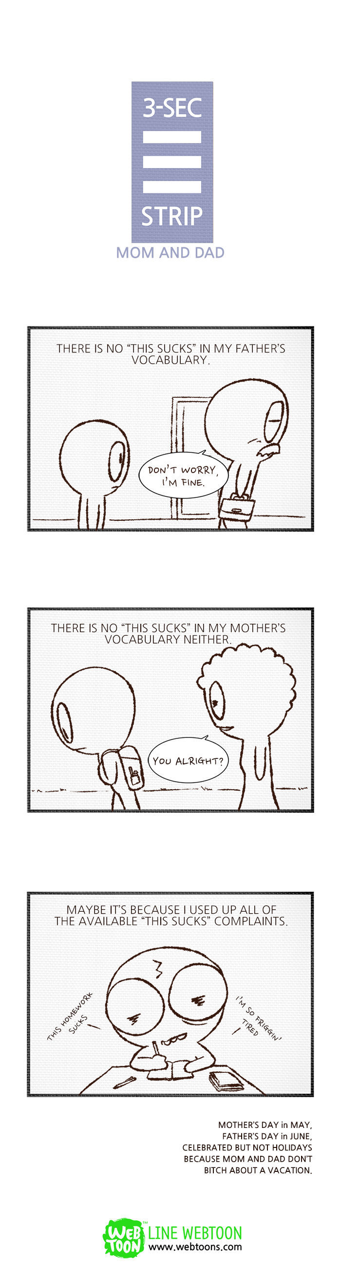 3-Second Strip Chapter 87 page 1 - Chapter 87 : Mom and Dad