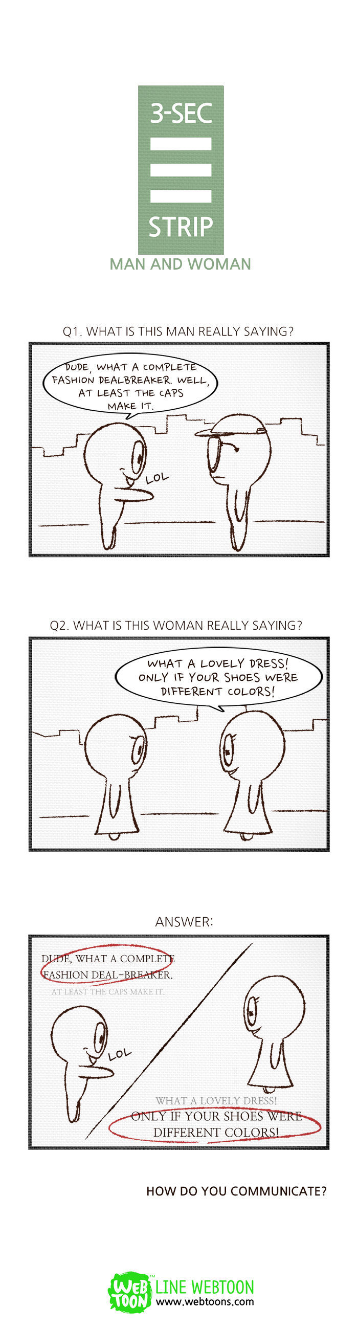 3-Second Strip Chapter 94 page 1 - Chapter 94 : Man and Woman