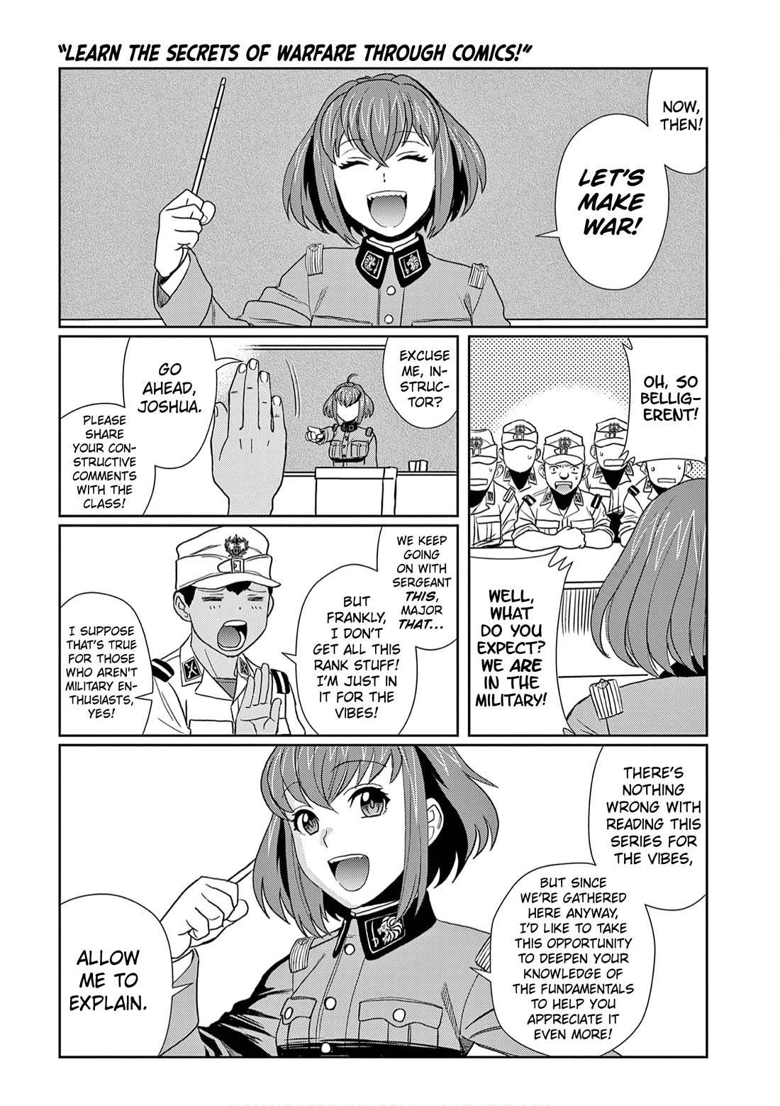 341st RMR Battlegroup Chapter 7.5 page 1 - Chapter 7.5: Volume 1 Extras: Learn the Secrets of Warfare through Comics!