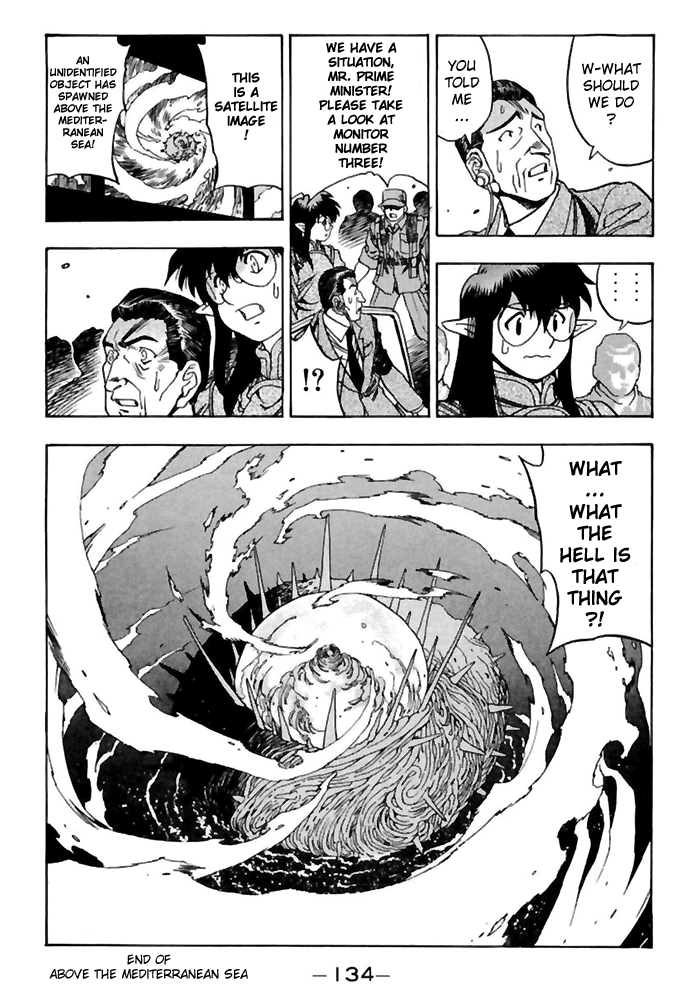 3x3 Eyes Chapter 516 page 14 - Chapter 516: Above the Mediterranean Sea