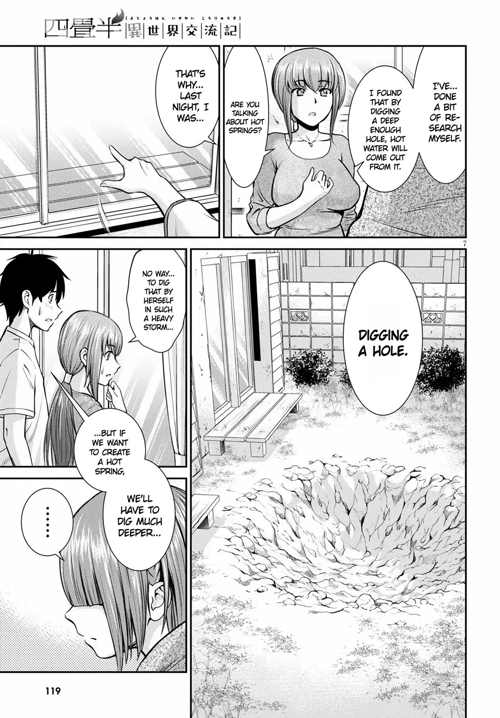 4.5 Tatami Mat Alternate World Cultural Exchange Chronicles Chapter 11 page 7 - Chapter 11: The Big Tree, The Hot Spring & The Demonfolk Bride