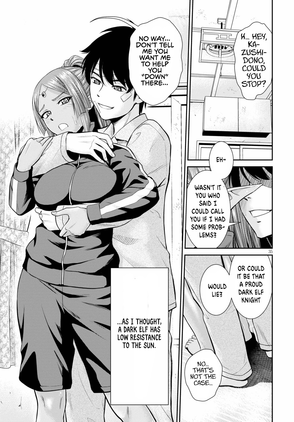 4.5 Tatami Mat Alternate World Cultural Exchange Chronicles Chapter 13 page 35 - Chapter 13: When I reincarnated, I found Myself in a 4 ½ Tatami Room with a Harem