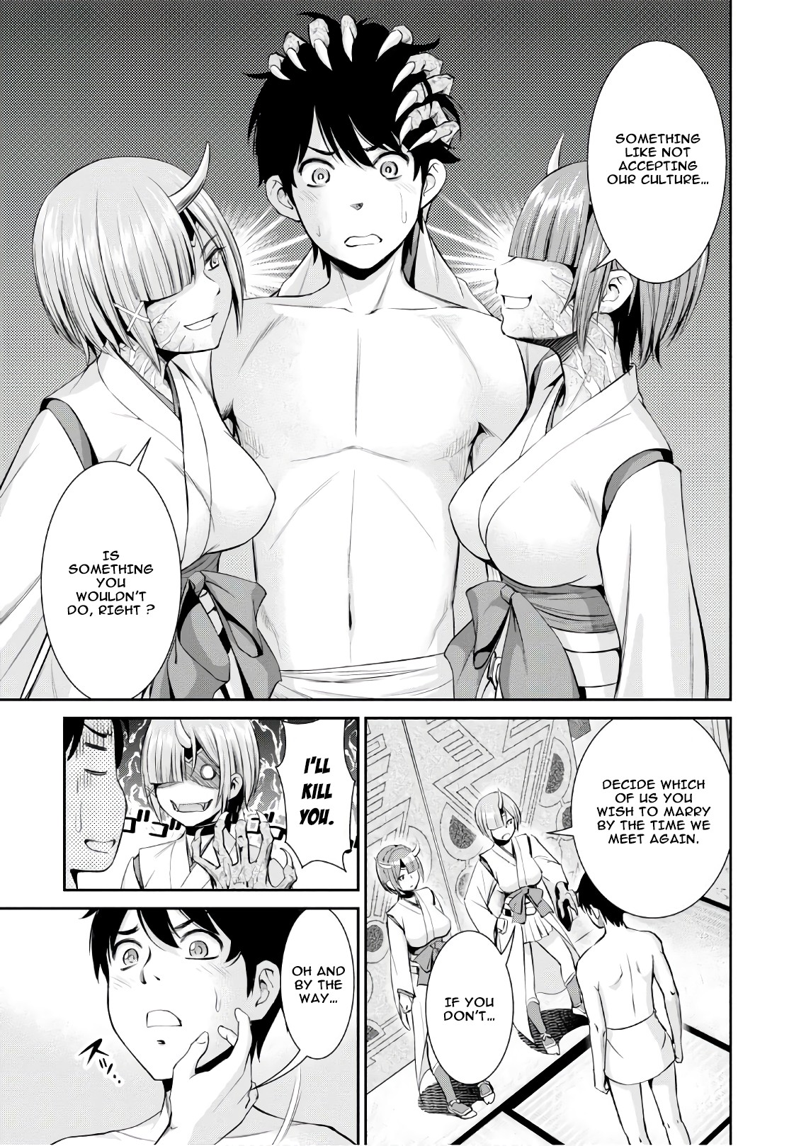 4.5 Tatami Mat Alternate World Cultural Exchange Chronicles Chapter 2 page 36 - Chapter 2: Bath House negotiations with the Ogres