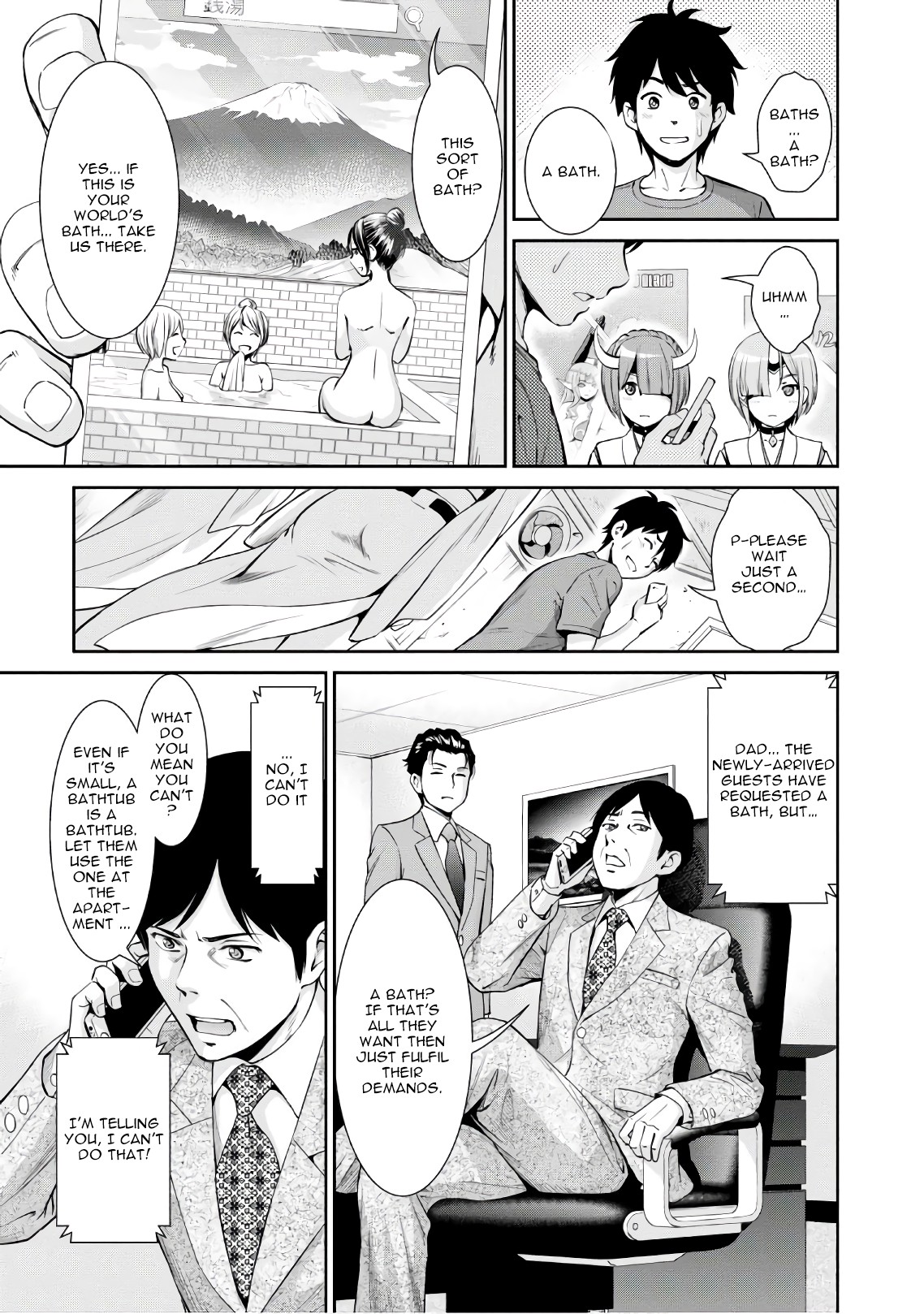 4.5 Tatami Mat Alternate World Cultural Exchange Chronicles Chapter 2 page 6 - Chapter 2: Bath House negotiations with the Ogres