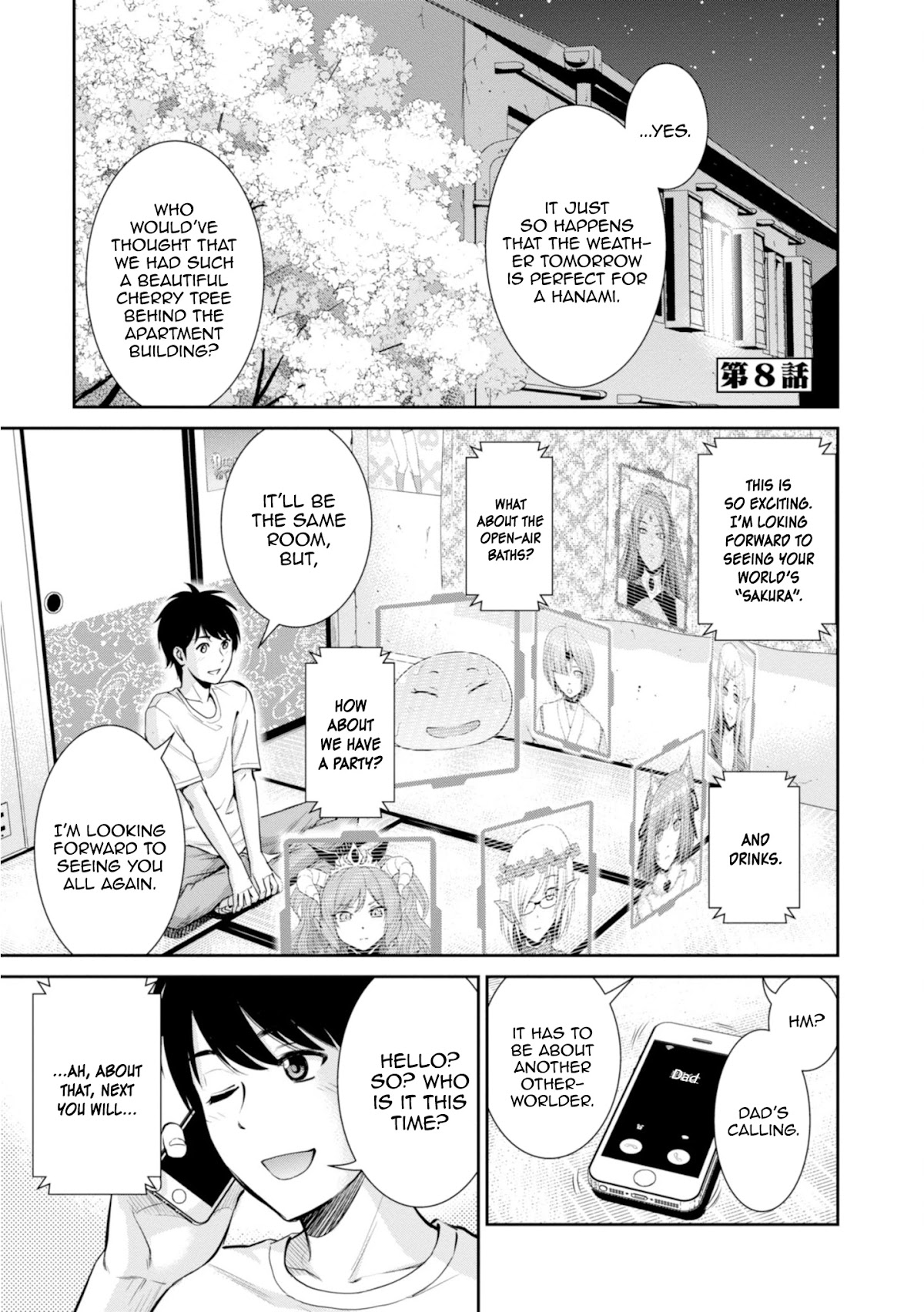 4.5 Tatami Mat Alternate World Cultural Exchange Chronicles Chapter 8 page 1 - Chapter 8: Hanami with a Widow