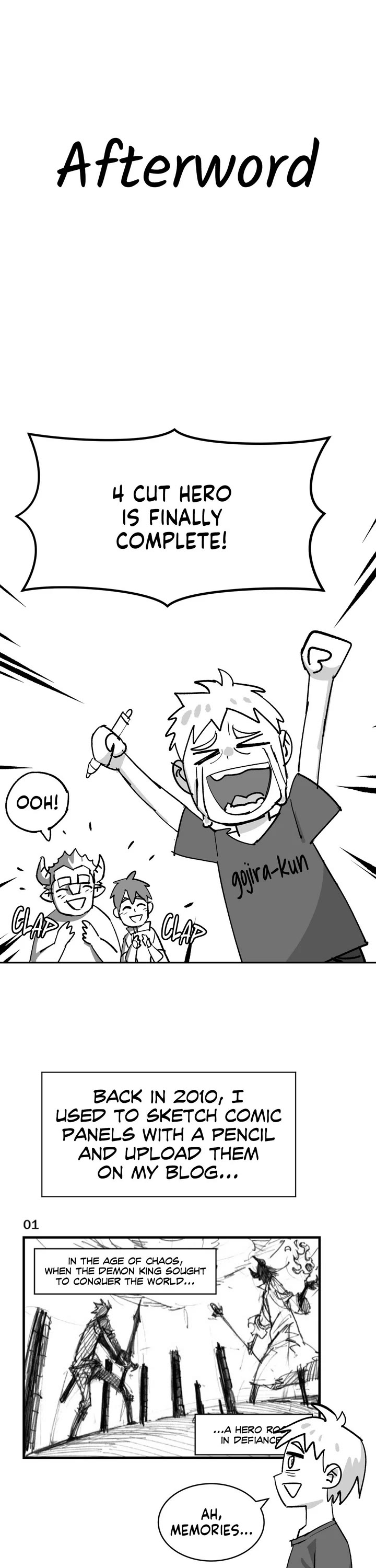 4 Cut Hero Chapter 251.5 page 1 - Chapter 251.5: Afterword
