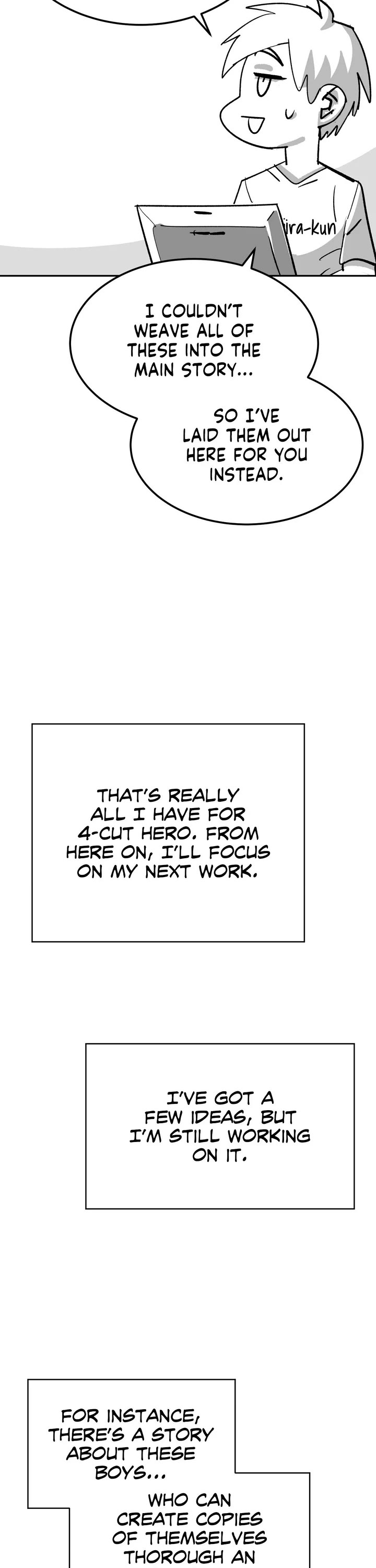 4 Cut Hero Chapter 251.5 page 36 - Chapter 251.5: Afterword