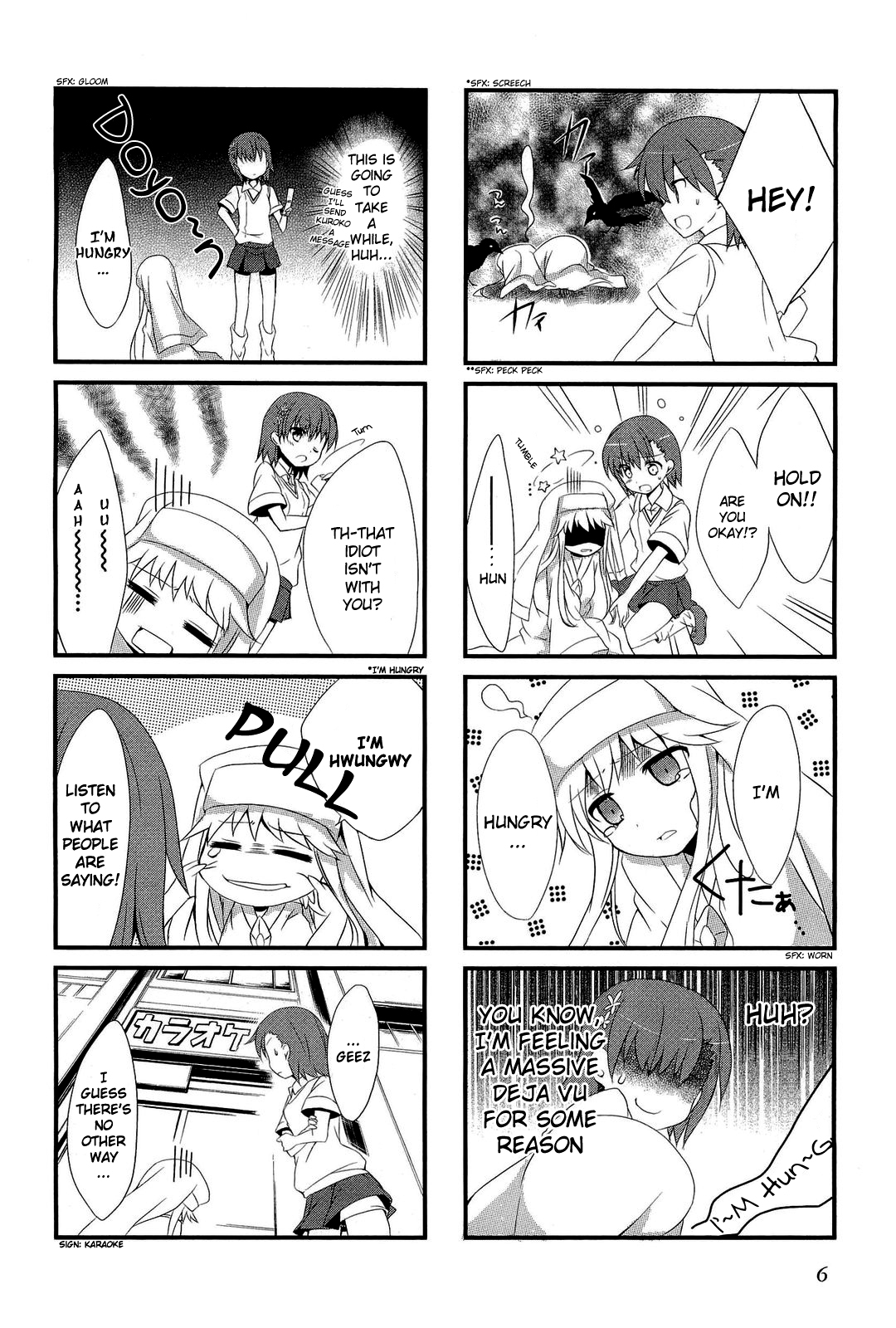 4-koma Koushiki Anthology - Toaru Kagaku no Railgun x Toaru Majutsu no Index Chapter 1 page 8 - Chapter 1: In de Railgun