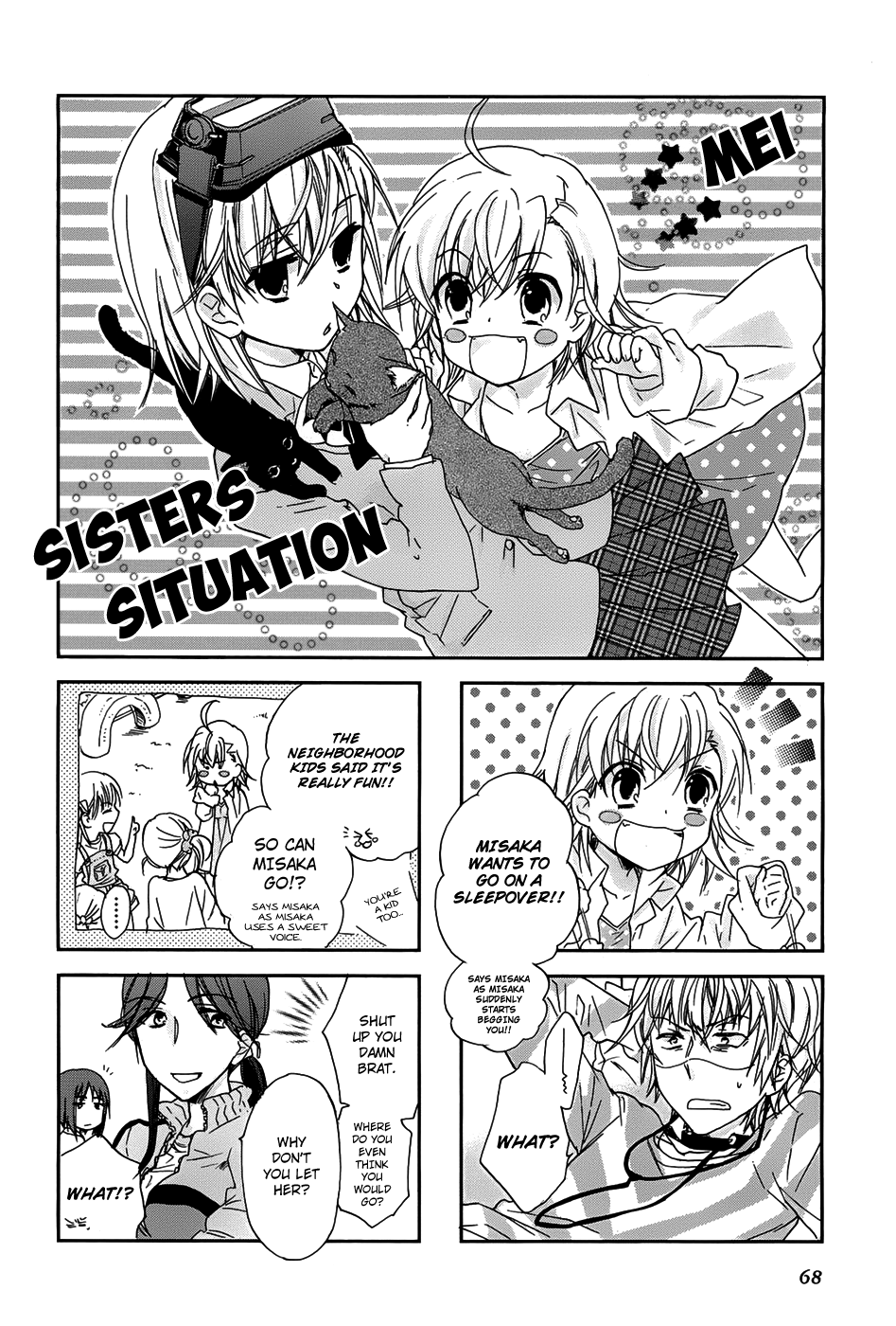 4-koma Koushiki Anthology - Toaru Kagaku no Railgun x Toaru Majutsu no Index Chapter 10 page 3 - Chapter 10: Sisters Situation