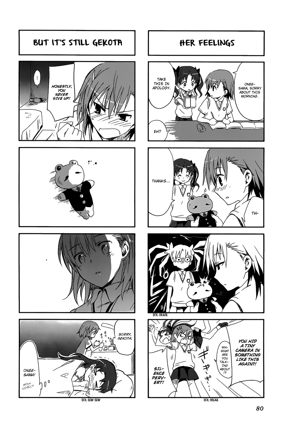 4-koma Koushiki Anthology - Toaru Kagaku no Railgun x Toaru Majutsu no Index Chapter 11 page 7 - Chapter 11: Biri Birhythm