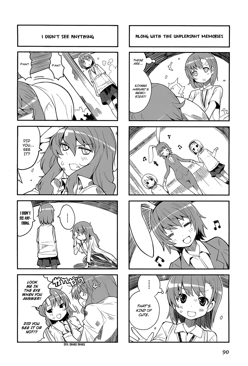 4-koma Koushiki Anthology - Toaru Kagaku no Railgun x Toaru Majutsu no Index Chapter 12 page 9 - Chapter 12: Kiyama Harumi's Unscientific Delusions