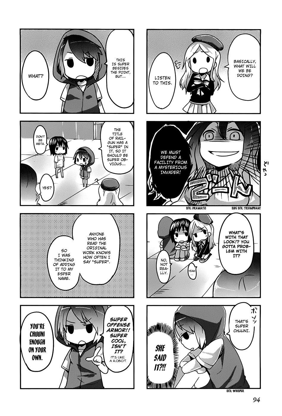 4-koma Koushiki Anthology - Toaru Kagaku no Railgun x Toaru Majutsu no Index Chapter 13 page 5 - Chapter 13: Go! Items