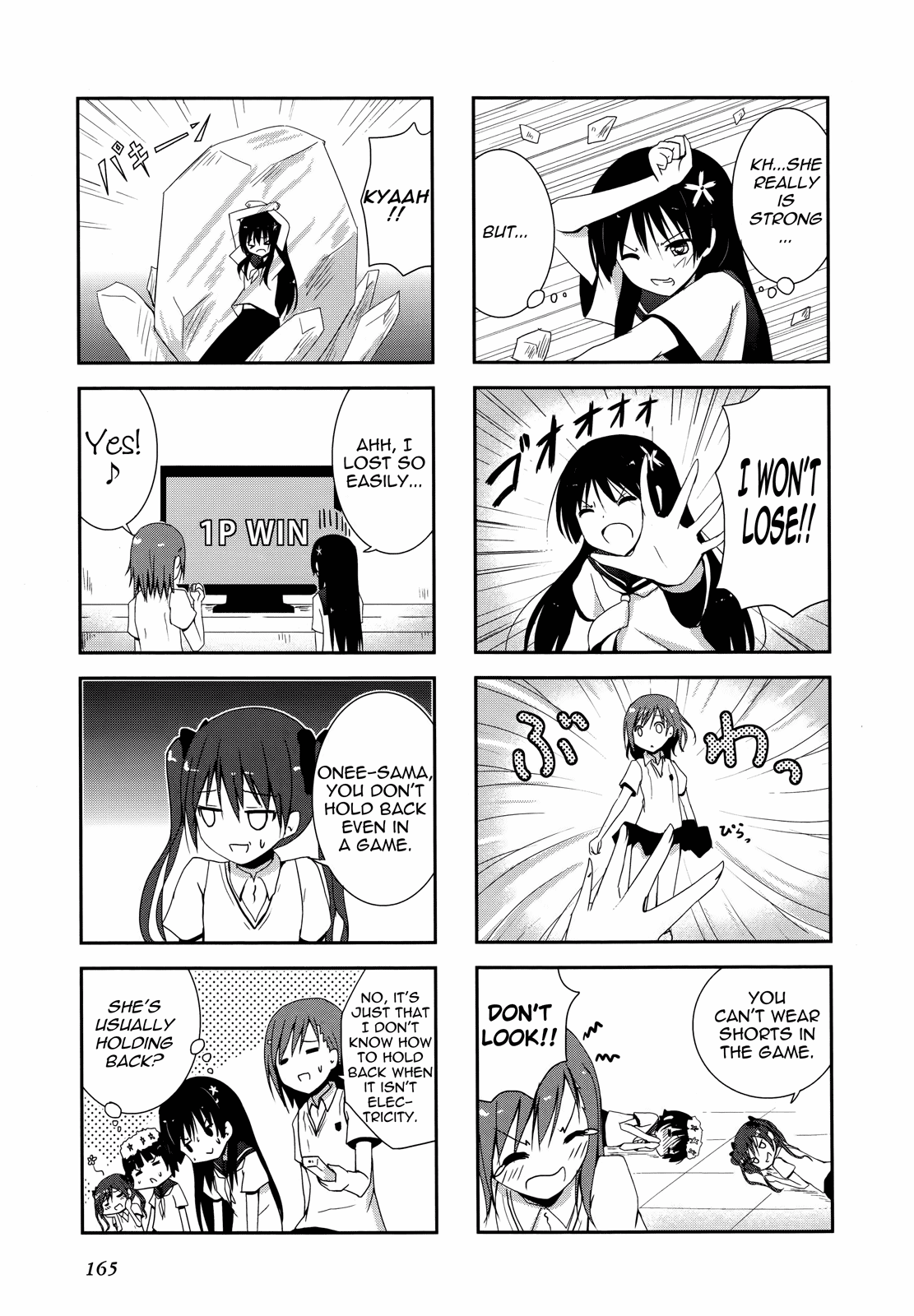 4-koma Koushiki Anthology - Toaru Kagaku no Railgun x Toaru Majutsu no Index Chapter 14 page 7 - Chapter 14: Powers Game