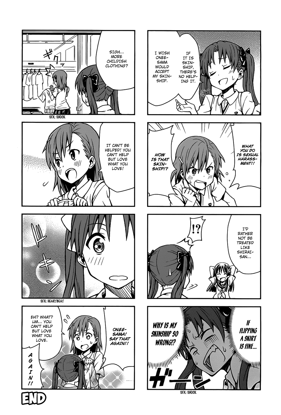 4-koma Koushiki Anthology - Toaru Kagaku no Railgun x Toaru Majutsu no Index Chapter 16 page 10 - Chapter 16: The Electric Princess and Her Delightful Friends