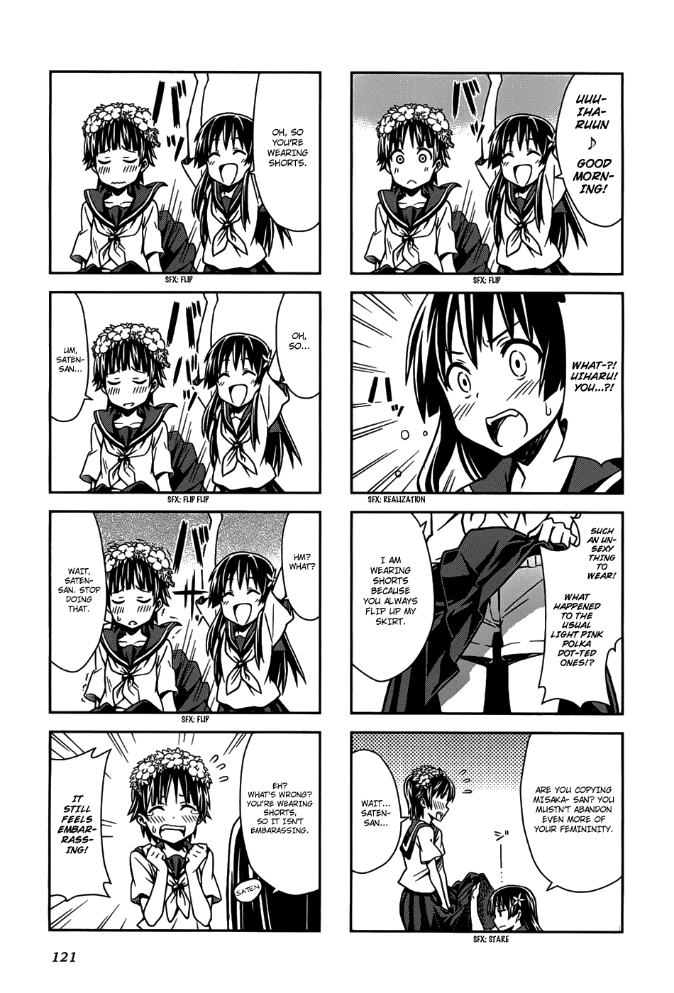 4-koma Koushiki Anthology - Toaru Kagaku no Railgun x Toaru Majutsu no Index Chapter 16 page 8 - Chapter 16: The Electric Princess and Her Delightful Friends