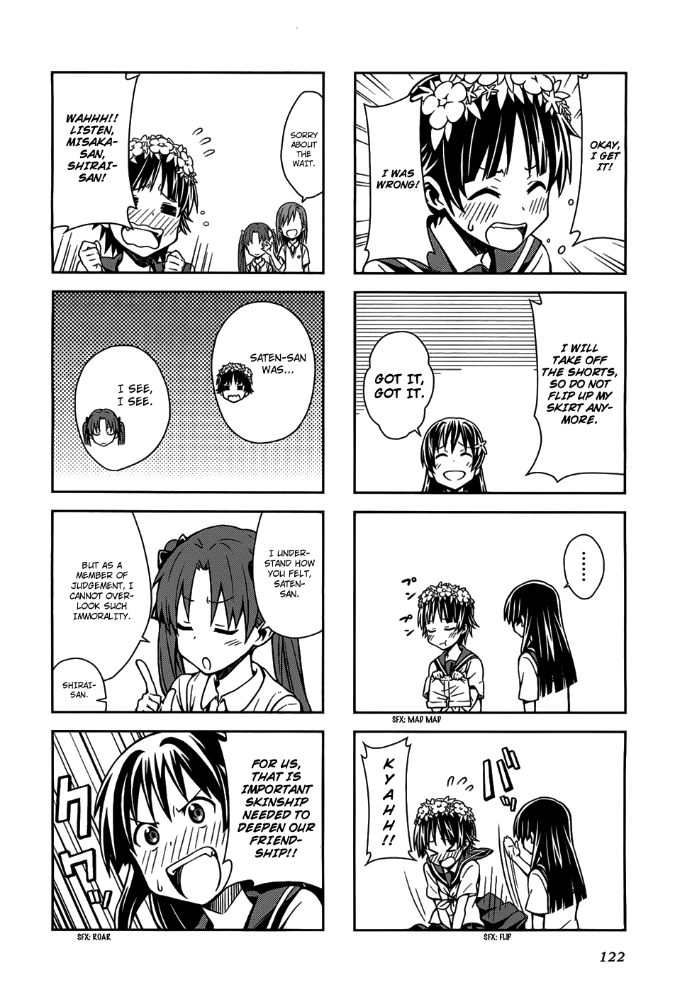 4-koma Koushiki Anthology - Toaru Kagaku no Railgun x Toaru Majutsu no Index Chapter 16 page 9 - Chapter 16: The Electric Princess and Her Delightful Friends
