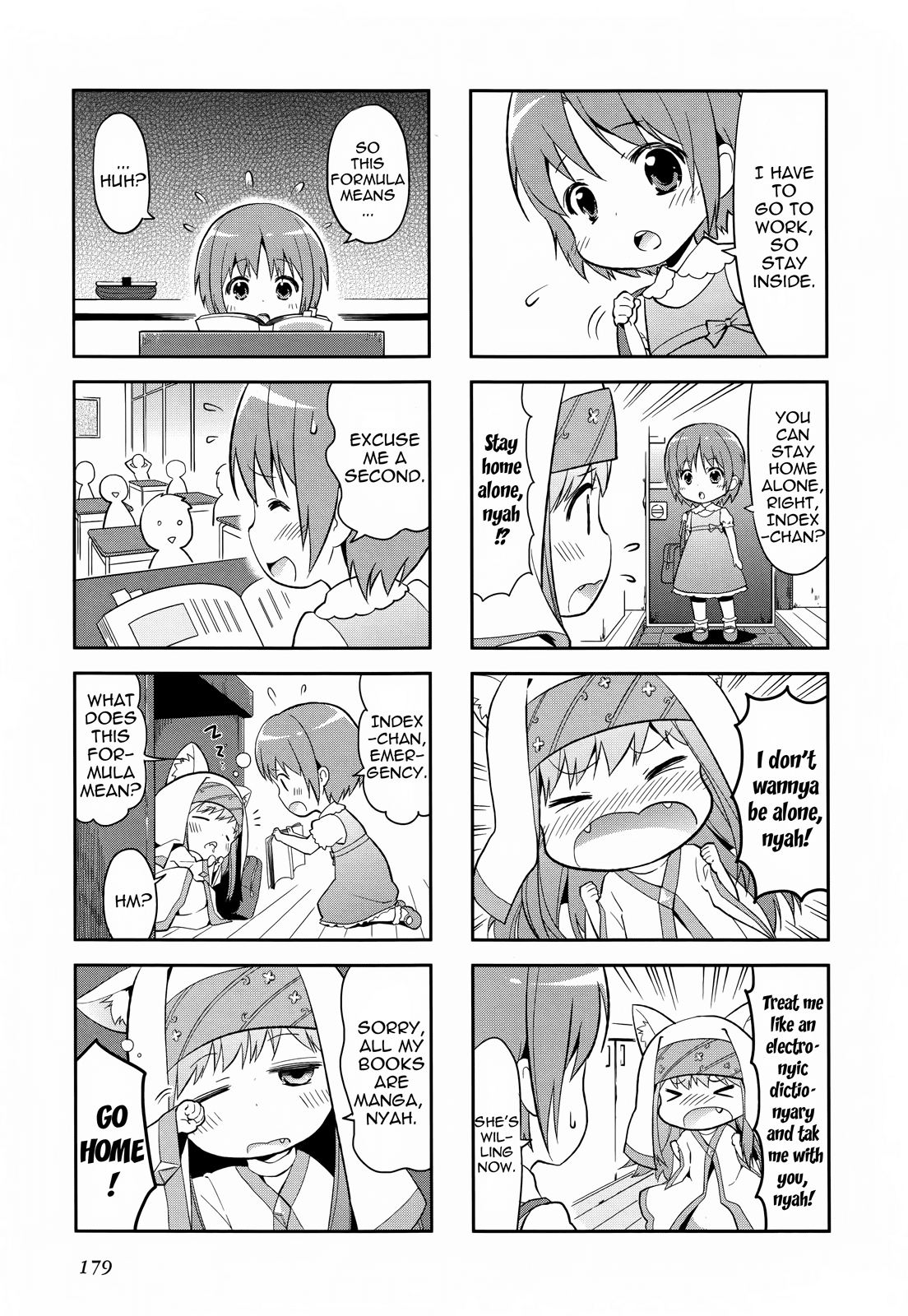 4-koma Koushiki Anthology - Toaru Kagaku no Railgun x Toaru Majutsu no Index Chapter 25 page 3 - Chapter 25 : A Certain Cat-Eared Index-Nyan