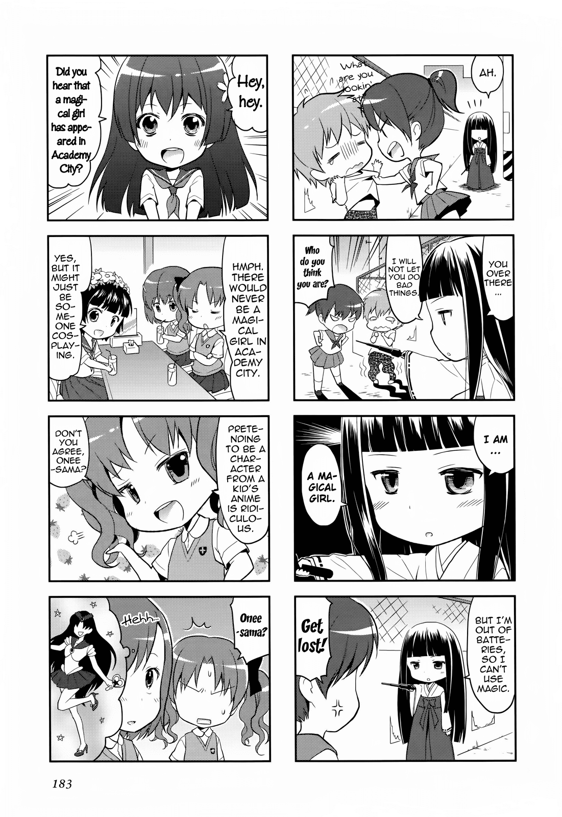 4-koma Koushiki Anthology - Toaru Kagaku no Railgun x Toaru Majutsu no Index Chapter 25 page 7 - Chapter 25 : A Certain Cat-Eared Index-Nyan