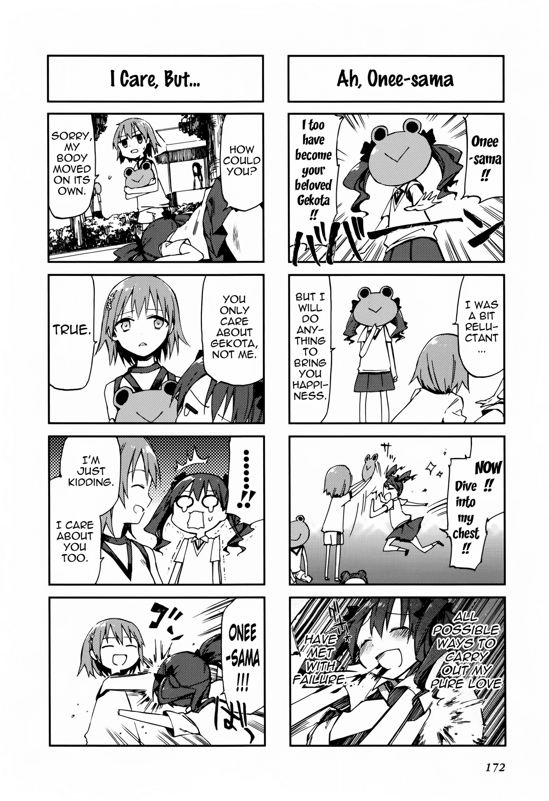 4-koma Koushiki Anthology - Toaru Kagaku no Railgun x Toaru Majutsu no Index Chapter 26 page 4 - Chapter 26: Frog-Out