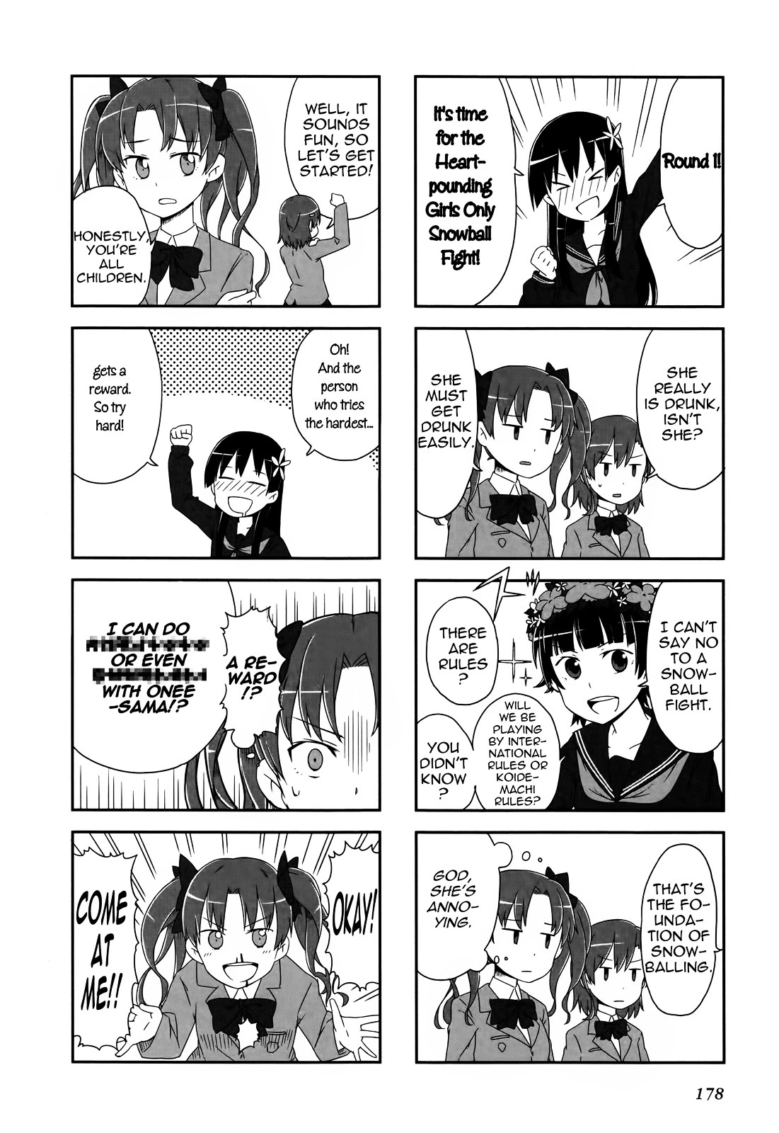 4-koma Koushiki Anthology - Toaru Kagaku no Railgun x Toaru Majutsu no Index Chapter 27 page 4 - Chapter 27: Snow Halation!!!