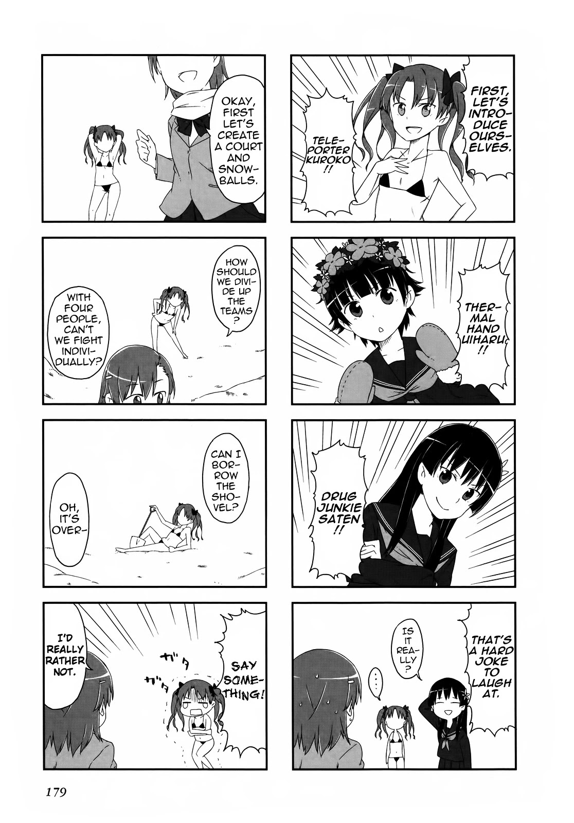 4-koma Koushiki Anthology - Toaru Kagaku no Railgun x Toaru Majutsu no Index Chapter 27 page 5 - Chapter 27: Snow Halation!!!