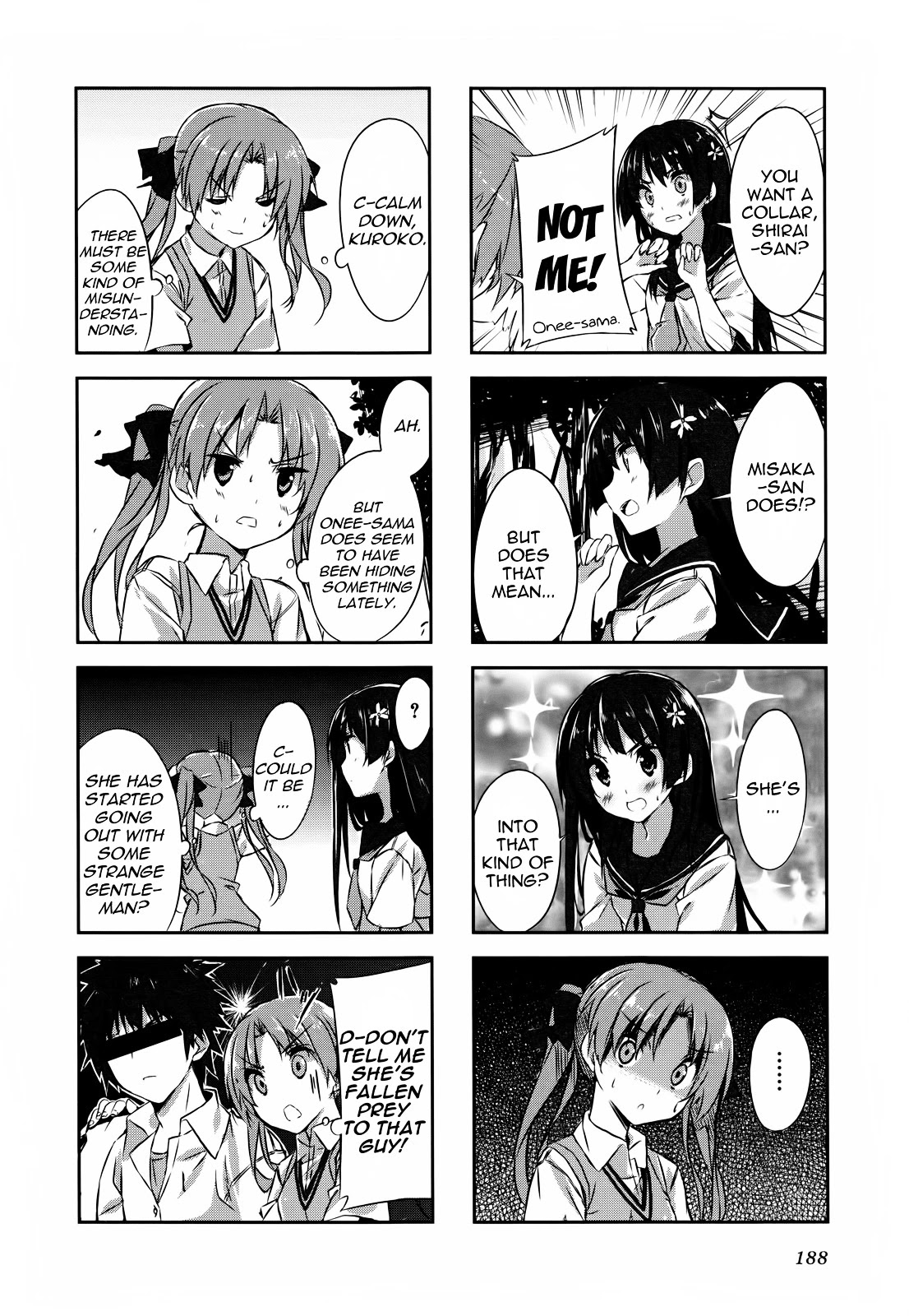 4-koma Koushiki Anthology - Toaru Kagaku no Railgun x Toaru Majutsu no Index Chapter 29 page 4 - Chapter 29: Colorful Days