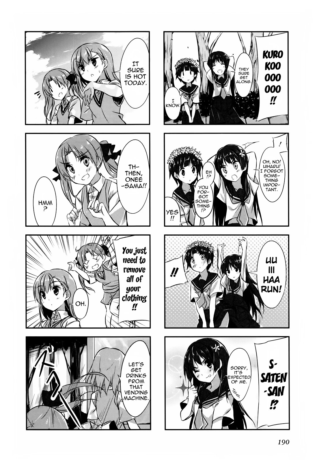 4-koma Koushiki Anthology - Toaru Kagaku no Railgun x Toaru Majutsu no Index Chapter 29 page 6 - Chapter 29: Colorful Days