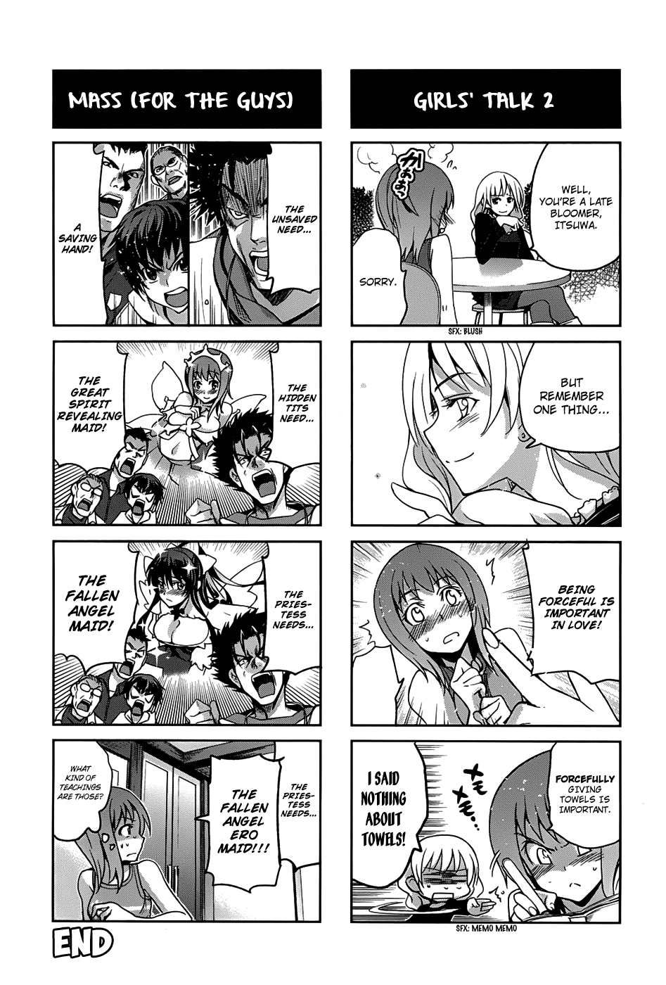 4-koma Koushiki Anthology - Toaru Kagaku no Railgun x Toaru Majutsu no Index Chapter 4 page 8 - Chapter 4: The Tight Amakusa Reverse Cross Hold