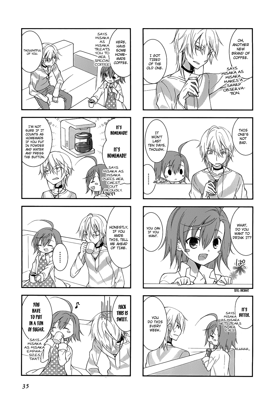 4-koma Koushiki Anthology - Toaru Kagaku no Railgun x Toaru Majutsu no Index Chapter 5 page 4 - Chapter 5: With Last Order and Me