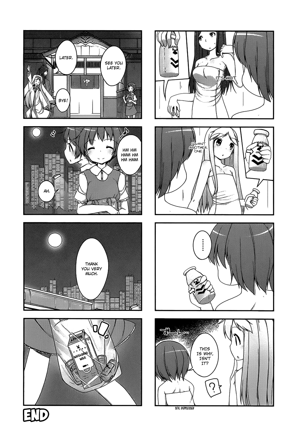 4-koma Koushiki Anthology - Toaru Kagaku no Railgun x Toaru Majutsu no Index Chapter 9 page 8 - Chapter 9: Komoe-Yu