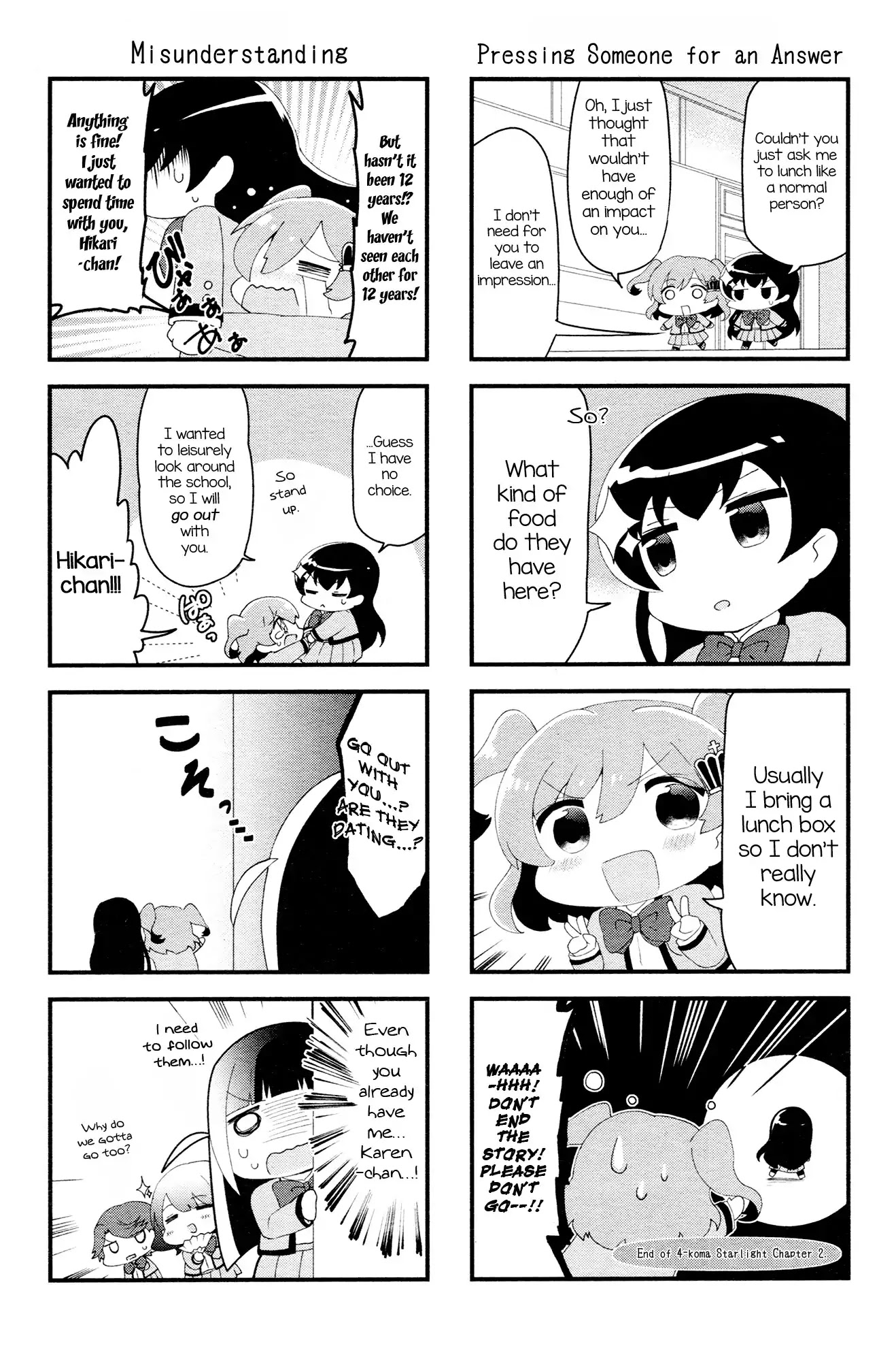 4-Koma Starlight Chapter 2 page 2 - Chapter 2: Let's Be Friends!