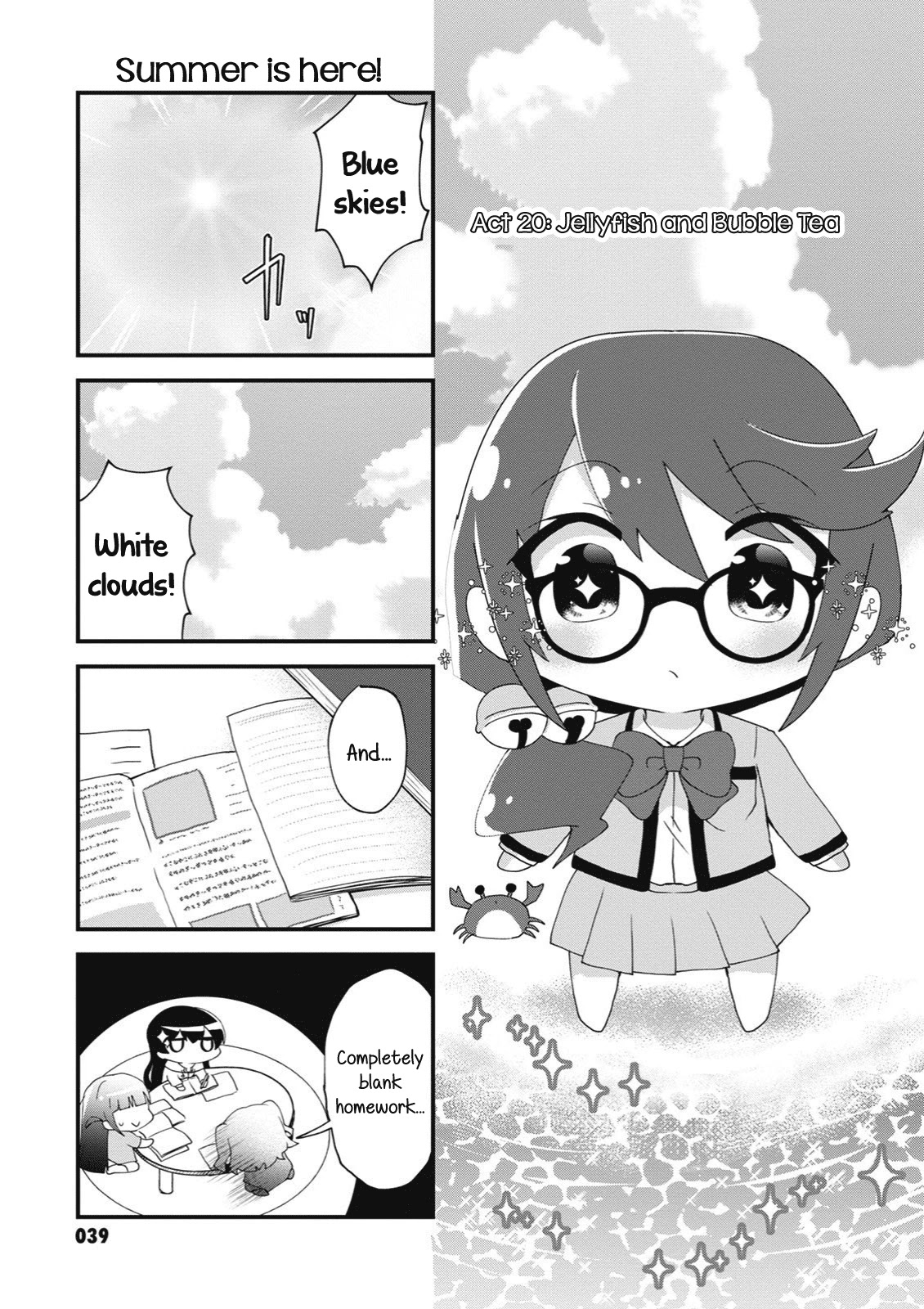 4-Koma Starlight Chapter 20 page 1 - Chapter 20: Jellyfish and Bubble Tea