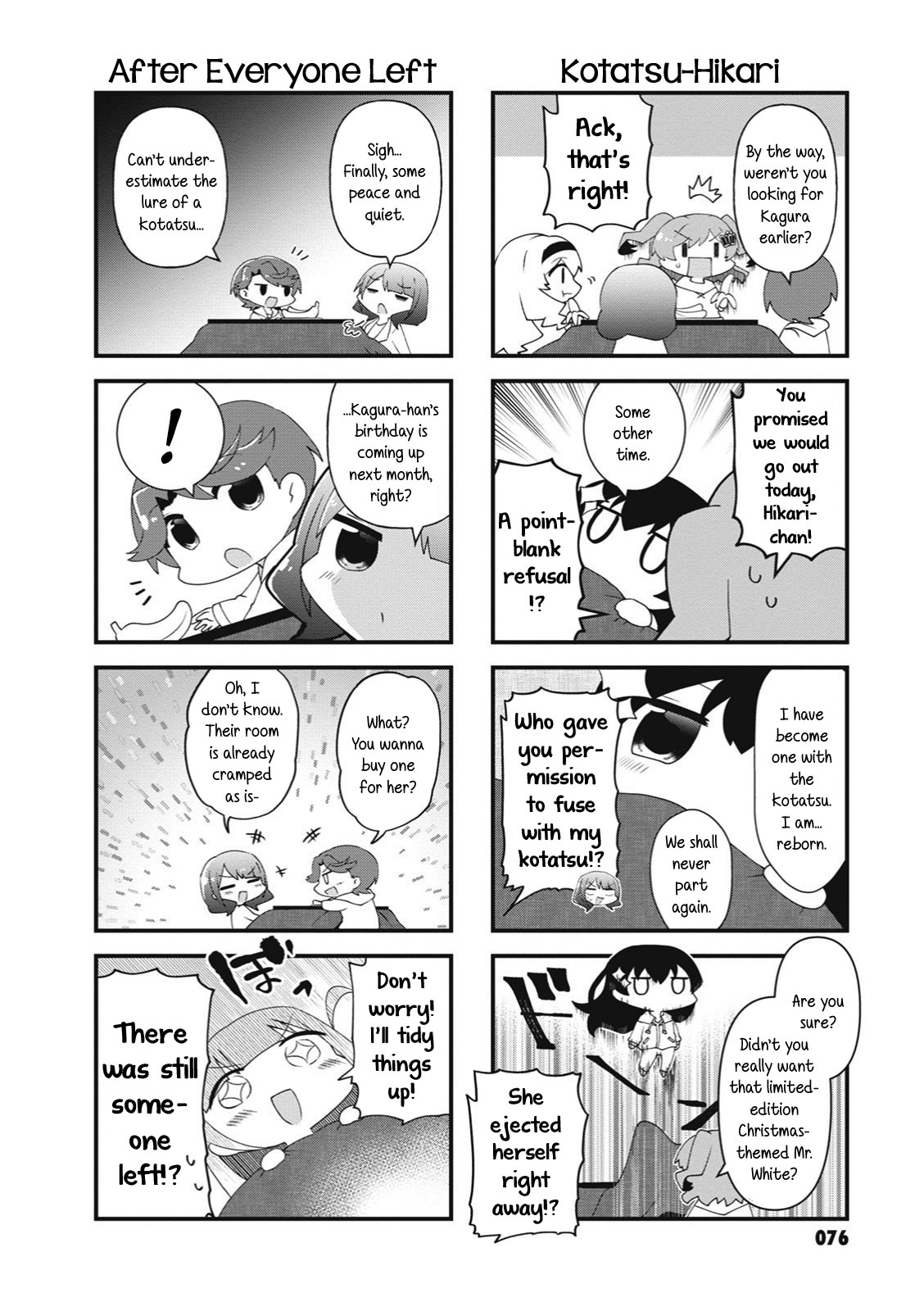4-Koma Starlight Chapter 24 page 4 - Chapter 24: Kotatsu and New Year's