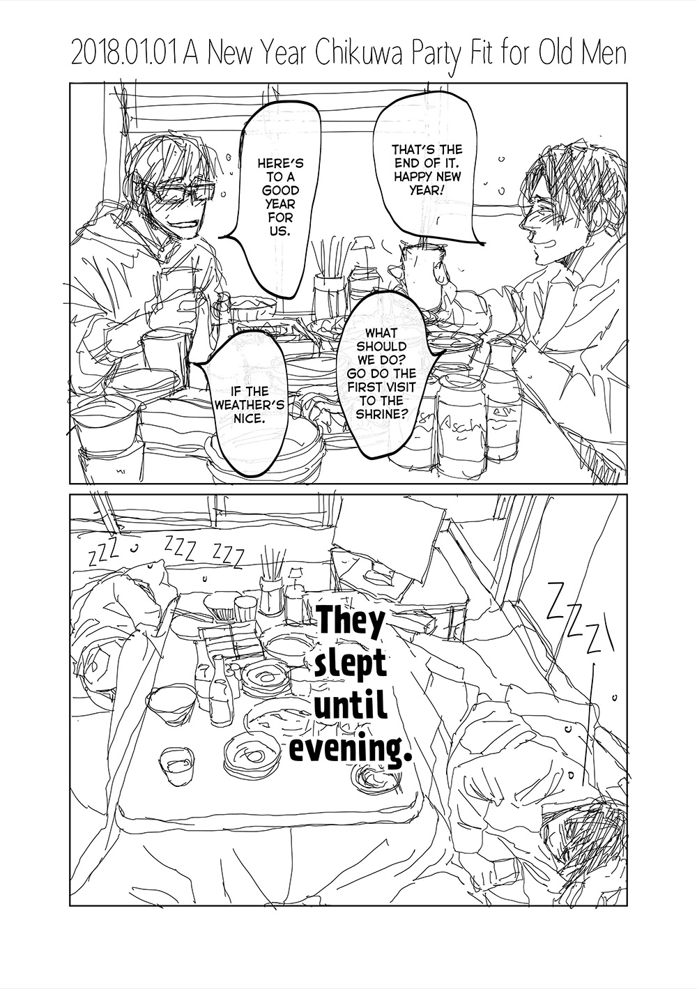 40 x 40 Chikuwa Kaigi Chapter 7.1 page 4 - Chapter 7.1: Chikuwa Kaigi New Year's Eve SS