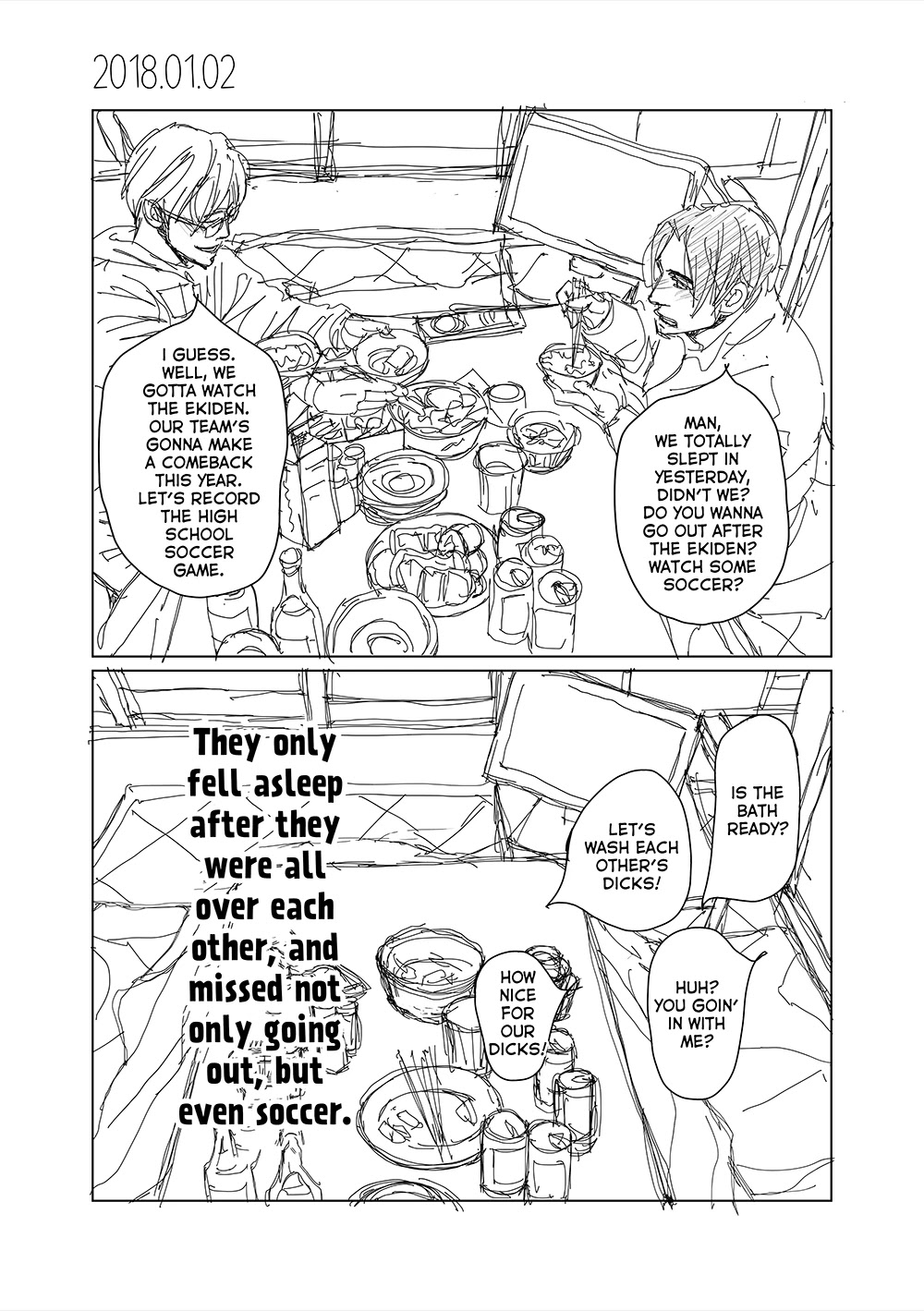 40 x 40 Chikuwa Kaigi Chapter 7.1 page 5 - Chapter 7.1: Chikuwa Kaigi New Year's Eve SS