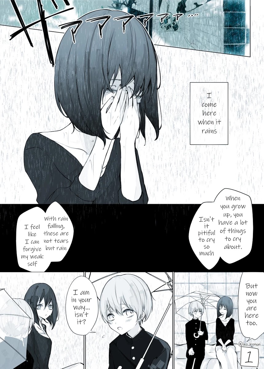 4P short stories Chapter 10 page 1 - Chapter 10: She comes here to cry when it rains