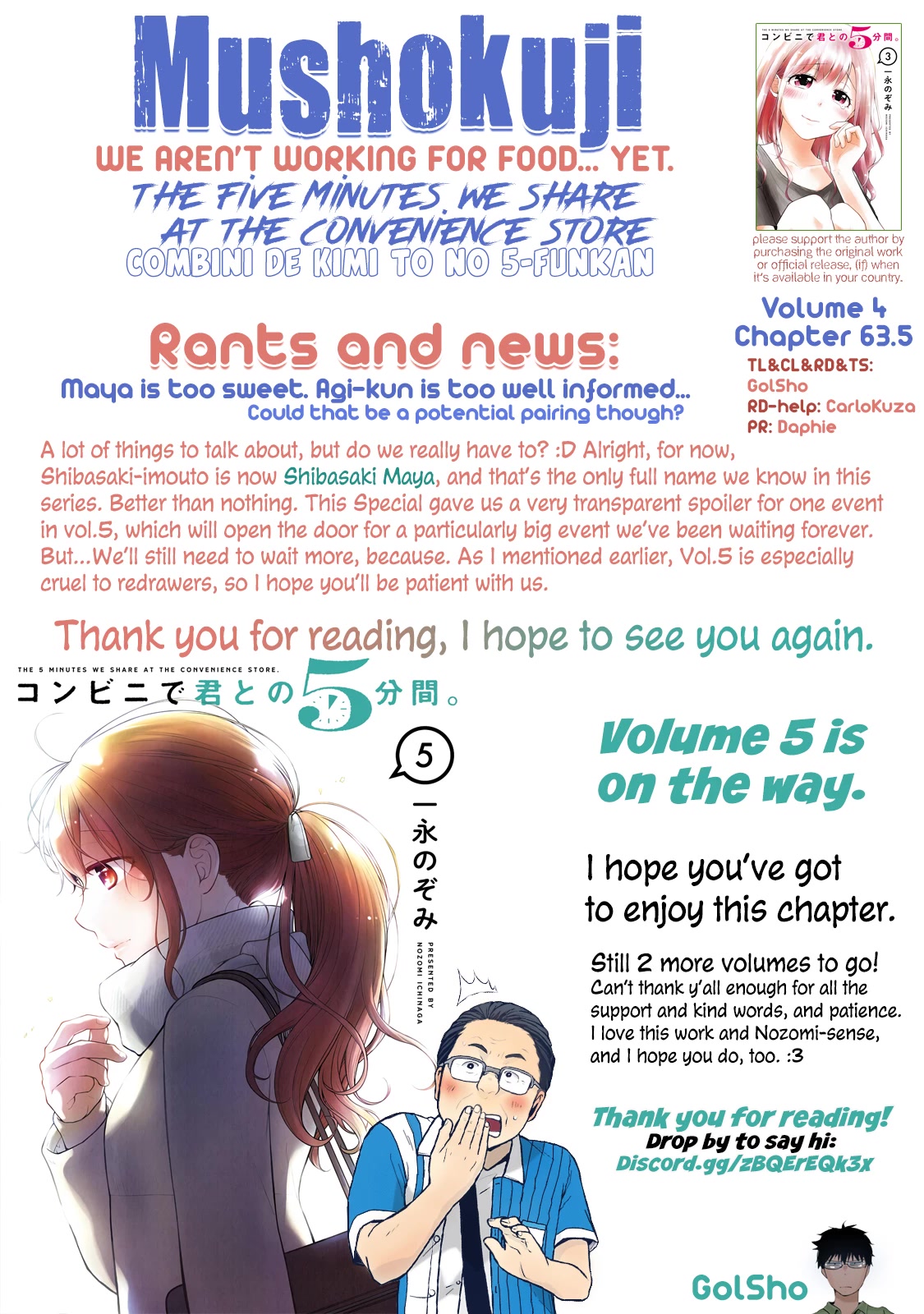 5 Minutes with You at a Convenience Store Chapter 63.5 page 30 - Chapter 63.5