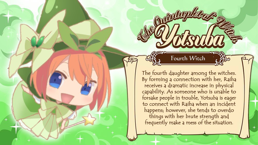 5Toubun no Hanayome - Magical Girl Raiha with The Quintuplet of Witch Chapter 0 page 7 - Chapter 0: Character Introduction