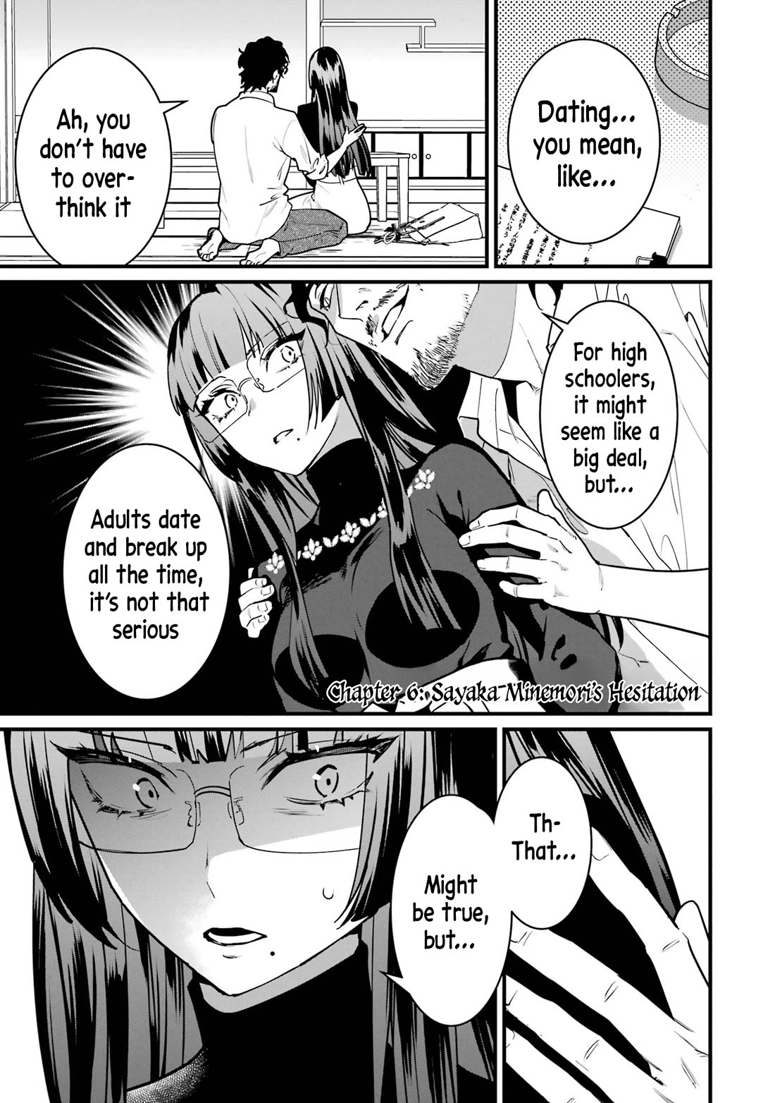 6 Immortal Girls and The Man Destined to Die Chapter 6 page 1 - Chapter 6: Sayaka Minemori's Hesitation