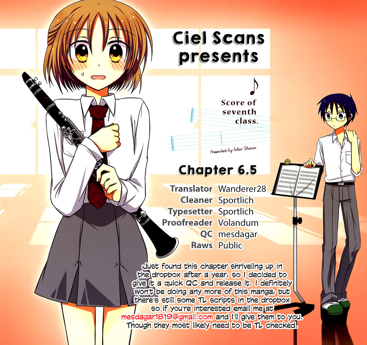 7 Jikanme no Onpu Chapter 6.5 page 1 - Chapter 6.5