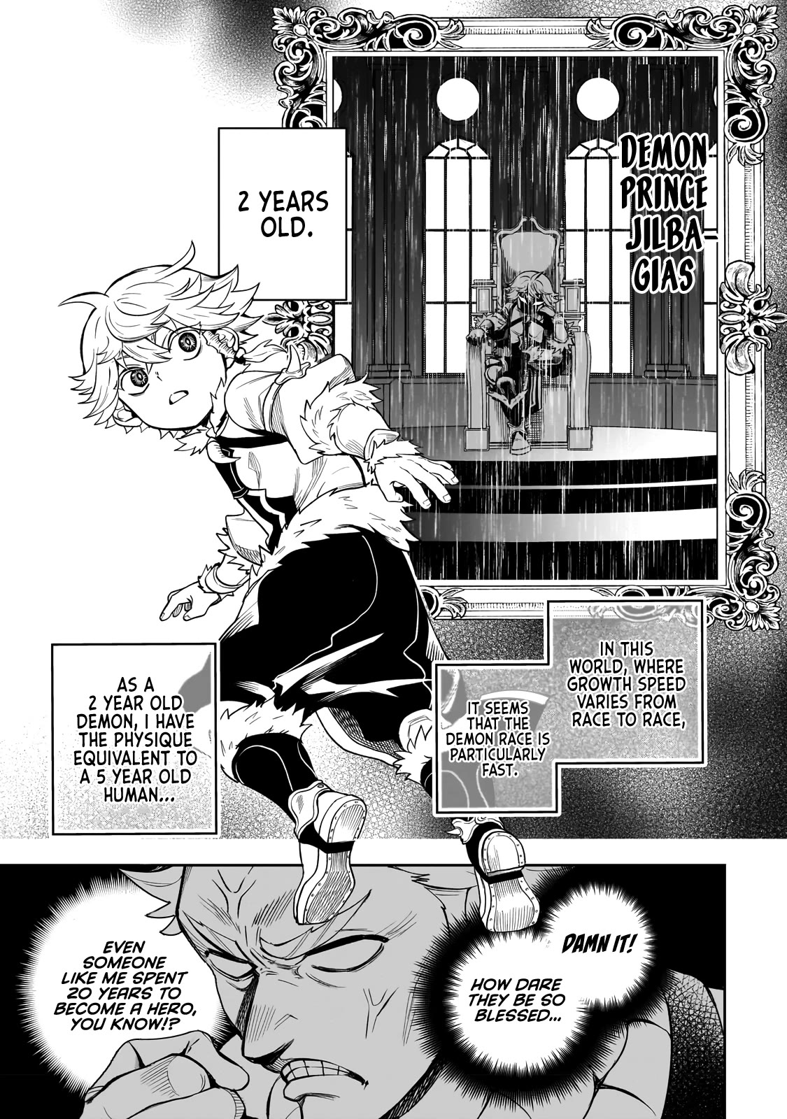 7th Demon Prince Jilbagias, The Demon Kingdom Destroyer Chapter 2 page 4 - Chapter 2: The Baby Hiding Its Killing Intent