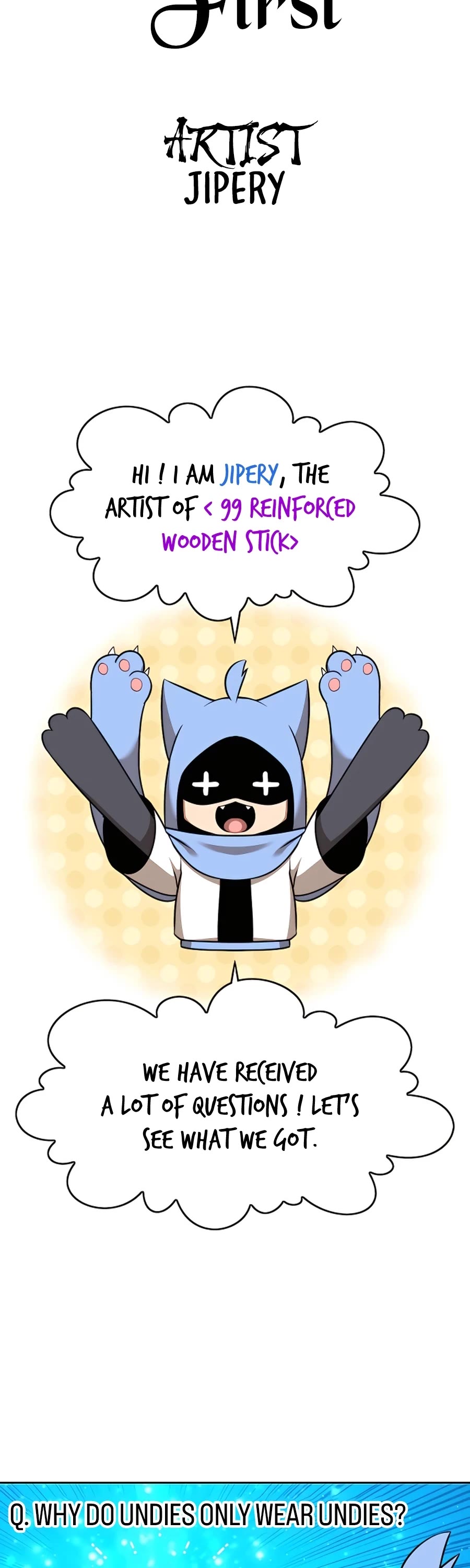 +99 Wooden Stick Chapter 50.5 page 3 - Chapter 50.5: Q&A Special