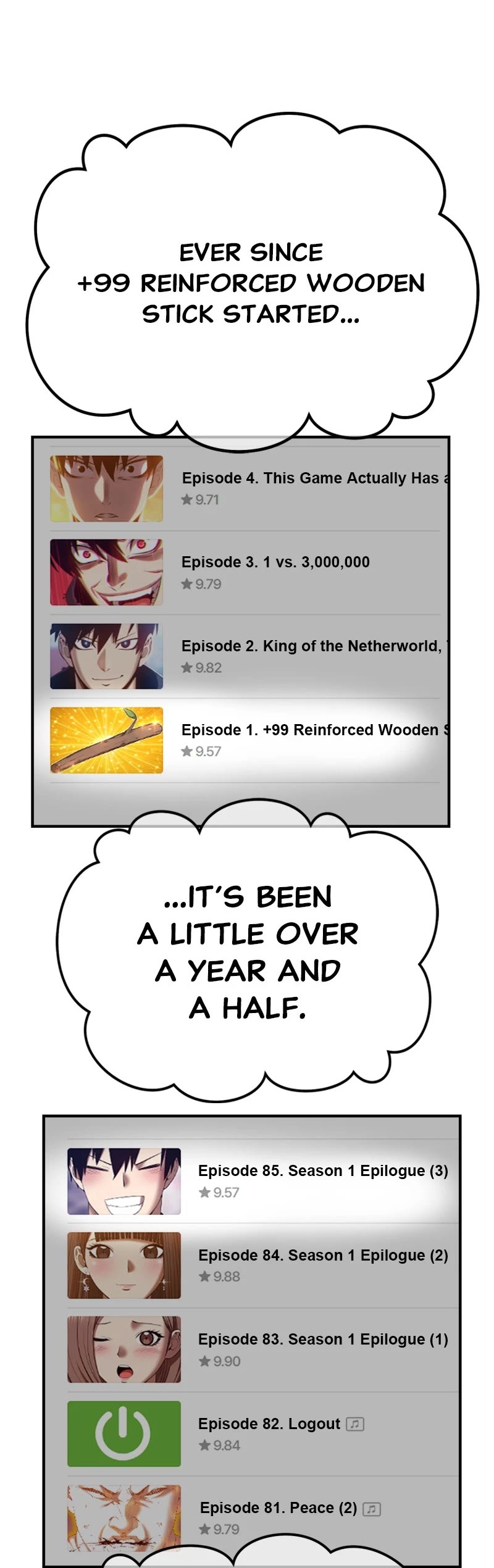 +99 Wooden Stick Chapter 85.5 page 5 - Chapter 85.5: Season 1 Afterword (Hongsil's Episode)