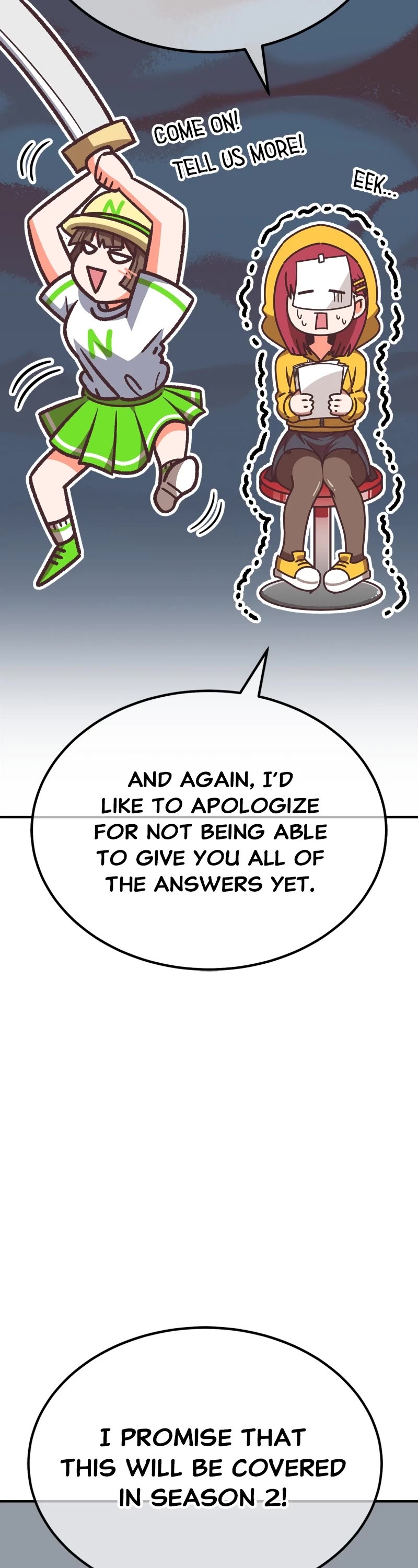 +99 Wooden Stick Chapter 85.5 page 71 - Chapter 85.5: Season 1 Afterword (Hongsil's Episode)