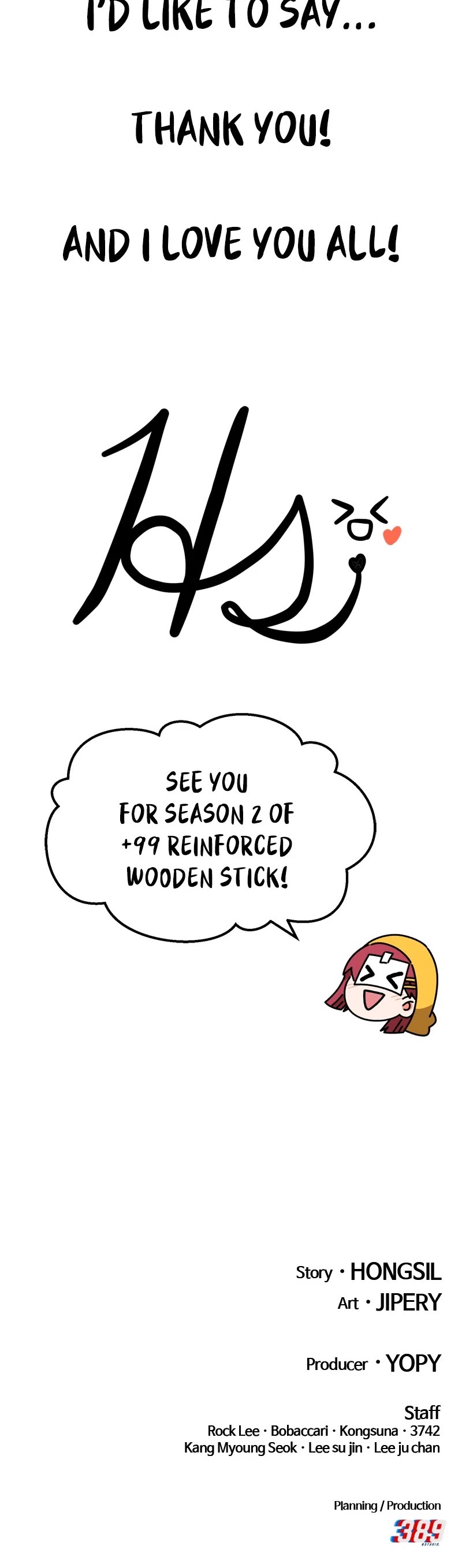 +99 Wooden Stick Chapter 85.5 page 73 - Chapter 85.5: Season 1 Afterword (Hongsil's Episode)
