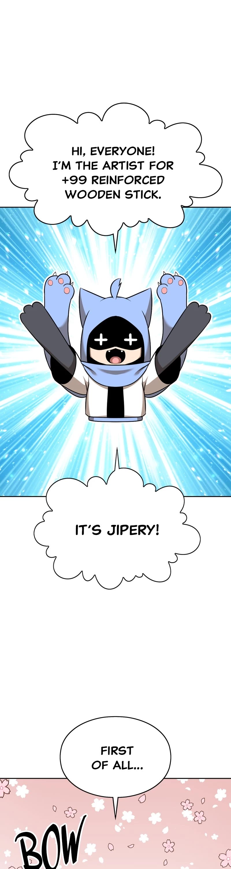 +99 Wooden Stick Chapter 85.6 page 1 - Chapter 85.6: Season 1 Afterword (Jipery's Episode)